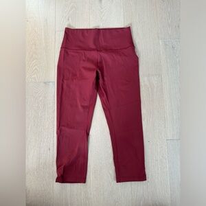 Maroon lululemon crop align leggings